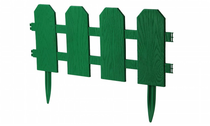 Забор "Штакетник" (дл. 32 см, выс.28 см), цвет зеленый